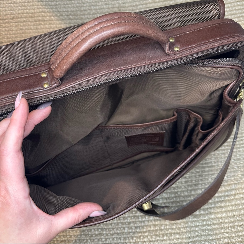 Coach Brown Leather Briefcase - Picture 6 of 16